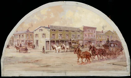 Frink and Walkers Stage Coach Office, 1850, 1900